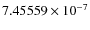 $7.45559 \times 10^{-7}$