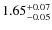 $\rm 1.65_{-0.05}^{+0.07}$