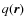 $q({\vec{r}})$