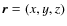 ${\vec{r}}=(x,y,z)$