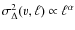 $\sigma_\Delta^2(v,\ell)\propto\ell^\alpha$