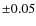 ${\pm }0.05$