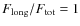 $F_{\rm long}/F_{\rm tot}=1$