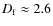 $D_{\rm f}\approx2.6$