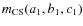 $m_{\rm CS}(a_1,b_1,c_1)$