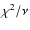 $\chi^2/\nu$