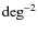 $\mbox{deg}^{-2}$