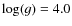 $\log(g)=4.0$