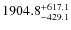 $\rm 1904.8_{-429.1}^{+617.1}$