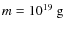 $m=10^{19}~{\rm g}$