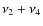 $\nu_{2} + \nu_{4}$