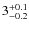 $3^{\rm +0.1}_{-0.2}$
