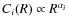 $C_i(R)\propto R^{\alpha_i}$