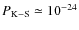 $P_{\rm K-S}\simeq10^{-24}$