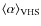 $\langle\alpha\rangle_{\rm VHS}$