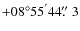 $+08^{\circ}55^{'}44\hbox{$.\!\!^{\prime\prime}$ }3$