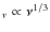 $_{\nu}\propto\nu^{1/3}$