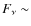 $F_{\nu}\sim$