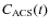 $C_{{\rm ACS}}(t)$