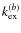 $k_{\rm ex}^{(b)}$