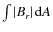 $\int \ensuremath{\left\vert B_r\right\vert}\ensuremath{{\rm d}} A$