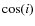 $\cos(i)$