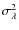 $\sigma_{\lambda}^2$