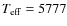 $T_{\rm eff}=5777$