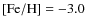 ${\rm [Fe/H]}=-3.0$