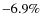 $-6.9\%$