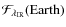 $\mathcal{F}_{\lambda_{\rm IR}}{\rm (Earth)}$