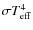 $\sigma T_{\rm eff}^4$