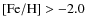 ${\rm [Fe/H]}> -2.0$