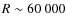 $R \sim
60~000$