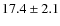$17.4 \pm 2.1$