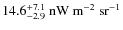 $14.6_{-2.9}^{+7.1} ~\rm nW~m^{-2}~sr^{-1}$