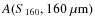 $A(S_{160}, 160 ~\rm\mu m)$