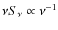 $\nu S_{\nu} \propto \nu^{-1}$
