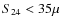 $S_{24} < 35 \mu $