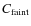 $C_{\rm faint}$