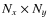 $N_x\times N_y$