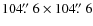 $104\hbox{$.\!\!^{\prime\prime}$ }6\times104\hbox{$.\!\!^{\prime\prime}$ }6$