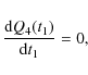 \begin{displaymath}\frac{{\rm d} Q_4(t_1)}{{\rm d} t_1}=0,
\end{displaymath}