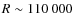 $R \sim 110~000$