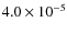 $4.0\times 10^{-5}$