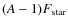 $(A-1)F_{\rm star}$