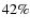 $42\%$