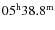 $05^{\rm h}38.8^{\rm m}$