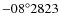 $-08^{\circ }2823$