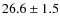 $26.6 \pm 1.5$
